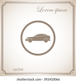 Car icon. Vector illustration