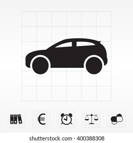 Car icon. Vector illustration