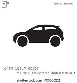 Car icon. Vector illustration