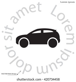Car icon. Vector illustration