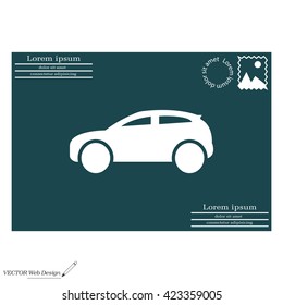 Car icon. Vector illustration
