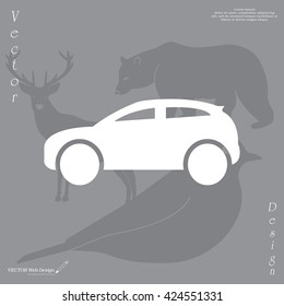 Car icon. Vector illustration