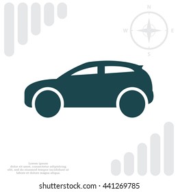 Car icon. Vector illustration