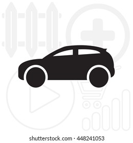 Car icon. Vector illustration
