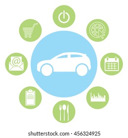 Car icon. Vector illustration