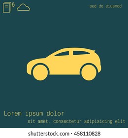 Car icon. Vector illustration