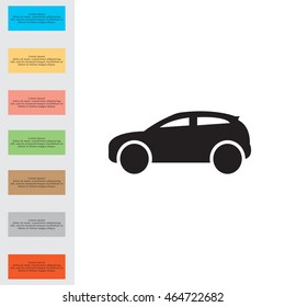 Car icon. Vector illustration