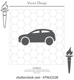 Car icon. Vector illustration