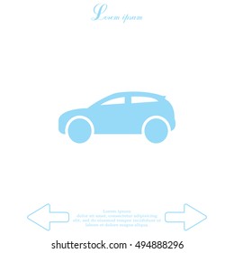 Car icon. Vector illustration