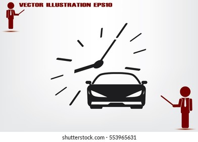 Car icon vector illustration.