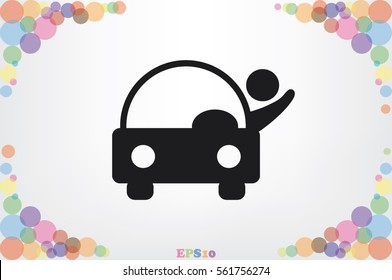 Car icon vector illustration.