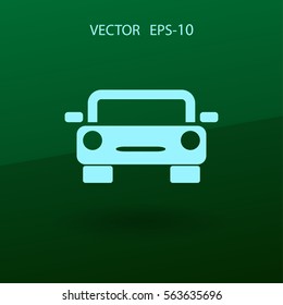 Icono del coche, ilustración del vector