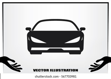 Car icon vector illustration.