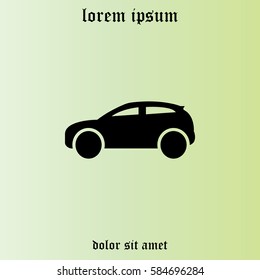 Car icon. Vector illustration