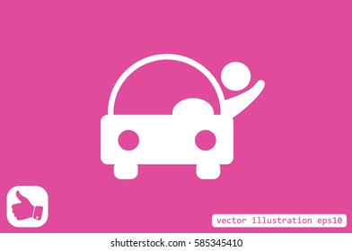 Car icon vector illustration.