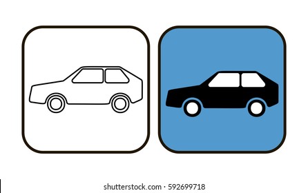 Car icon. Vector illustration