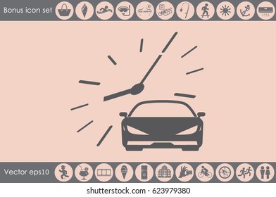 Car icon vector illustration.