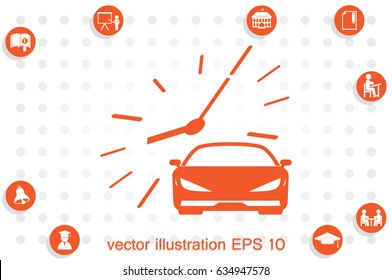 Car icon vector illustration.