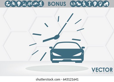 Car icon vector illustration.