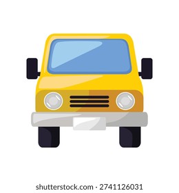 Car icon, car vector illustration, car clip art, yellow car vector image, vehicle clip art