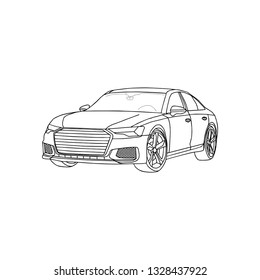 Car icon. Vector Illustration. Eps 10