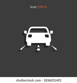 Car icon. Vector illustration EPS 10.