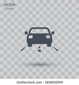 Car icon. Vector illustration EPS 10.