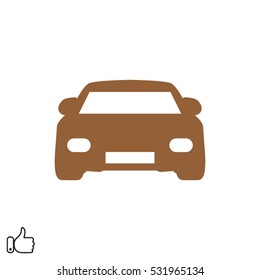 car icon, vector illustration EPS 10