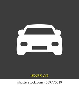 car icon, vector illustration EPS 10