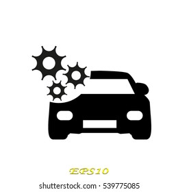 car icon, vector illustration EPS 10