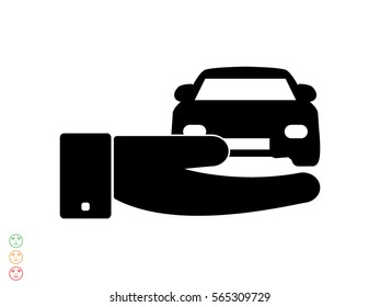 car icon, vector illustration eps10
