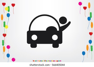 Car icon vector illustration eps10.