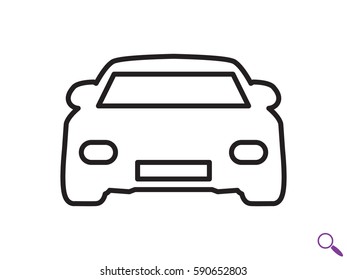 car icon, vector illustration eps10