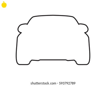car icon, vector illustration eps10
