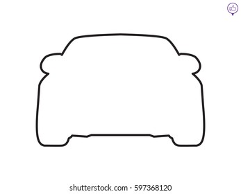 car icon, vector illustration eps10