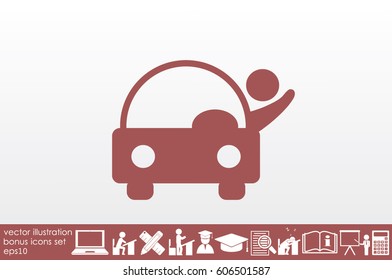 Car icon vector illustration eps10.