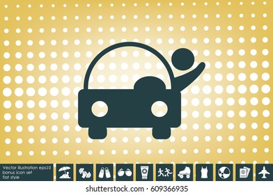 Car icon vector illustration eps10.