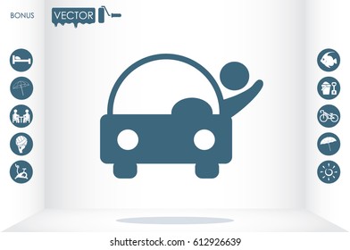 Car icon vector illustration eps10.