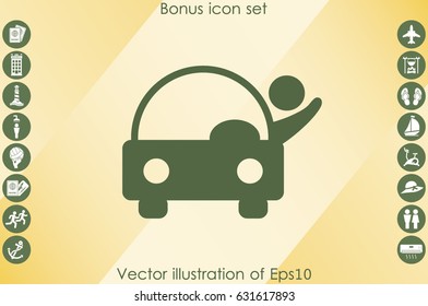 Car icon vector illustration eps10.