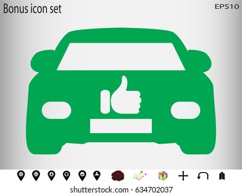 car icon, vector illustration eps10