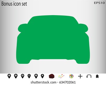 car icon, vector illustration eps10
