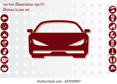 Car icon vector illustration eps10.