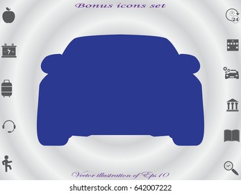 car icon, vector illustration eps10