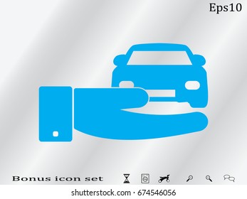 car icon, vector illustration eps10