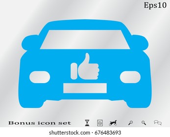 car icon, vector illustration eps10
