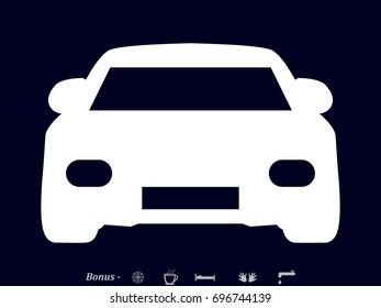 car icon, vector illustration eps10