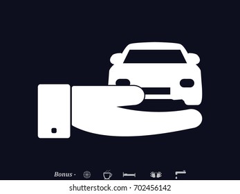 car icon, vector illustration eps10