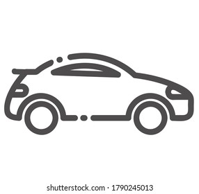 Car icon vector illustration flat