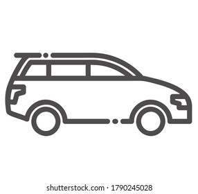 Ilustración vectorial de icono de automóvil
