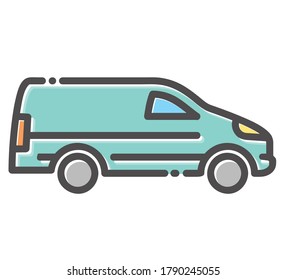 Car icon vector illustration flat